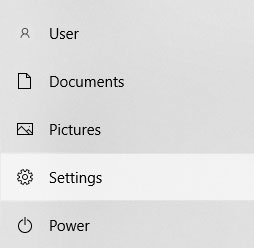 The Start context menu