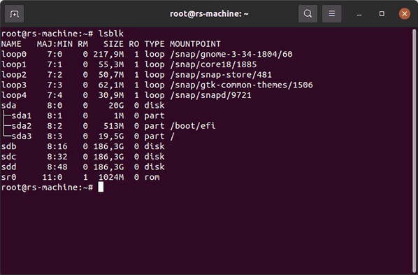 Список дисків mdadm в Linux