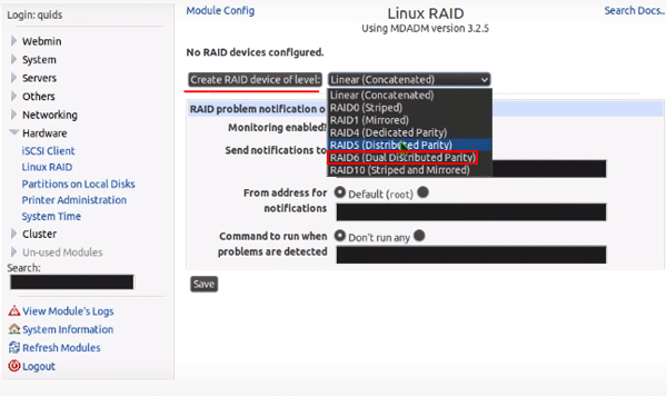 Вибір рівня RAID Вибір рівня RAID