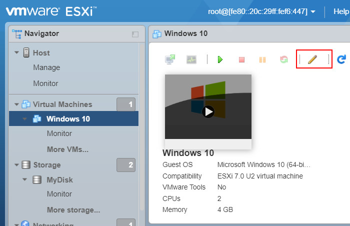 Де VMWare vSphere ESXi зберігає файли машин