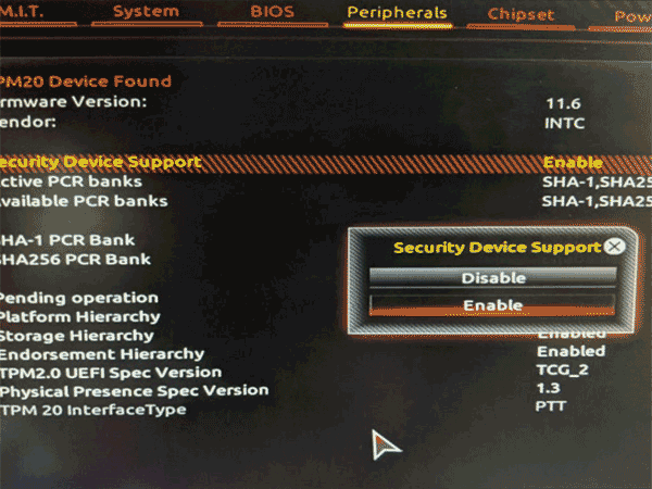 Enabling TPM 2.0 in Gigabyte computers Enabling TPM 2.0 in Gigabyte computers