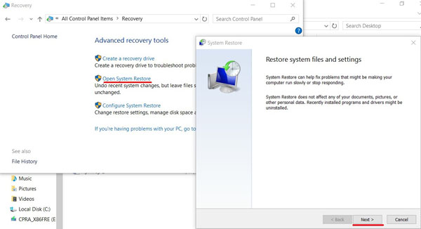 Точки відновлення Windows Точки відновлення Windows
